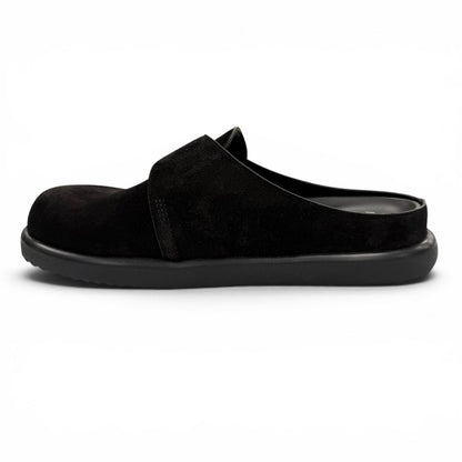 Louis Vuitton Suede Leather Noir LV Easy Sandals 7 — view 6