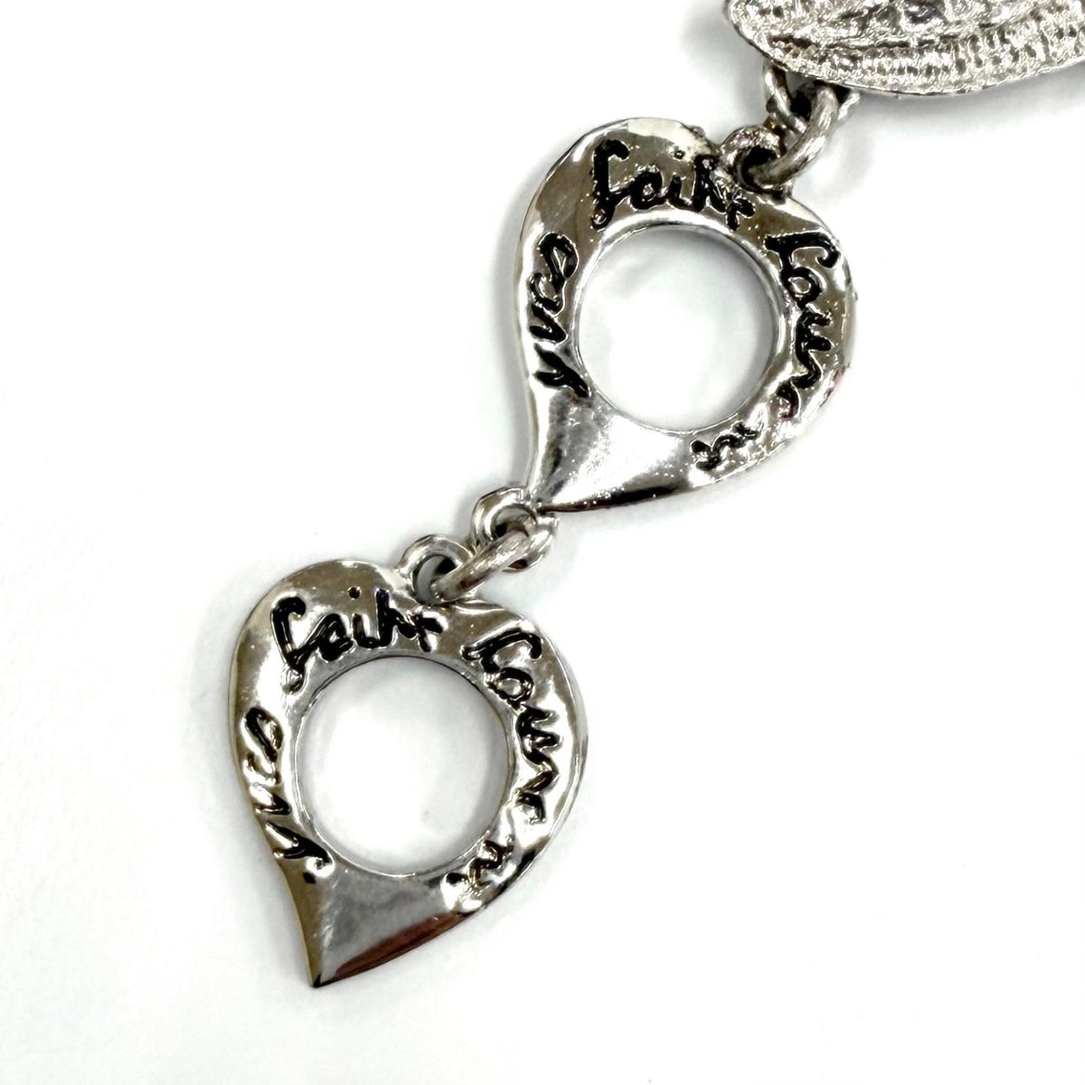 Saint Laurent Rhodium Heart Toggle Bracelet Silver — view 6