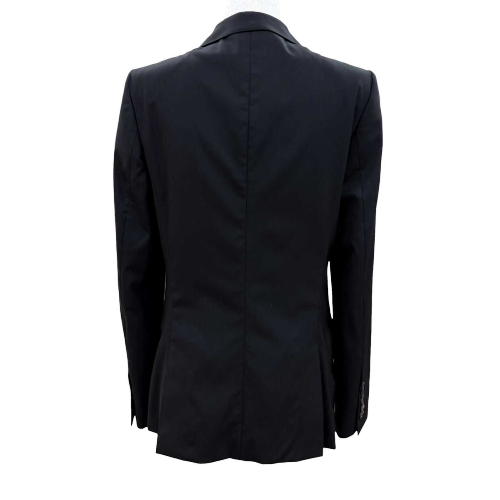 Gucci Era Logo Button Single Tailored Jacket Black 40 — view 4