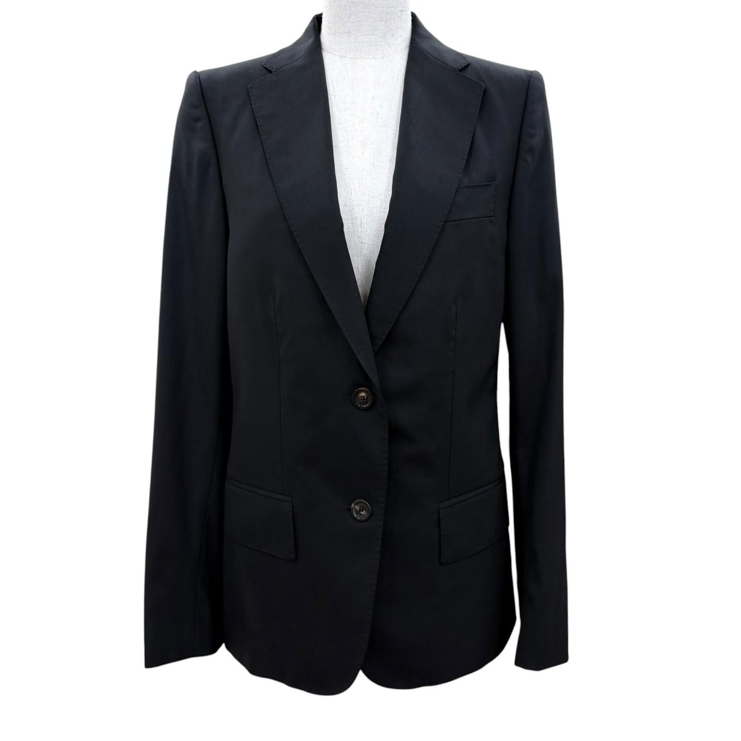 Gucci Era Logo Button Single Tailored Jacket Black 40