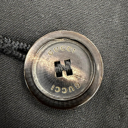 Gucci Era Logo Button Single Tailored Jacket Black 40 — view 6