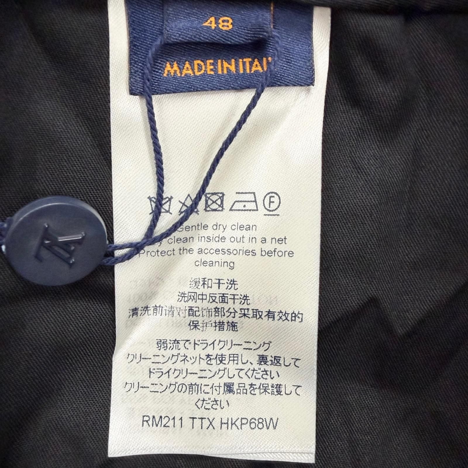 Louis Vuitton Wool Blend Shorts Black Silver 48 — view 7