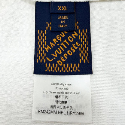 Louis Vuitton Cotton 100% LV Lovers Beads Sequin Short Sleeve T-Shirt White XXL — view 7