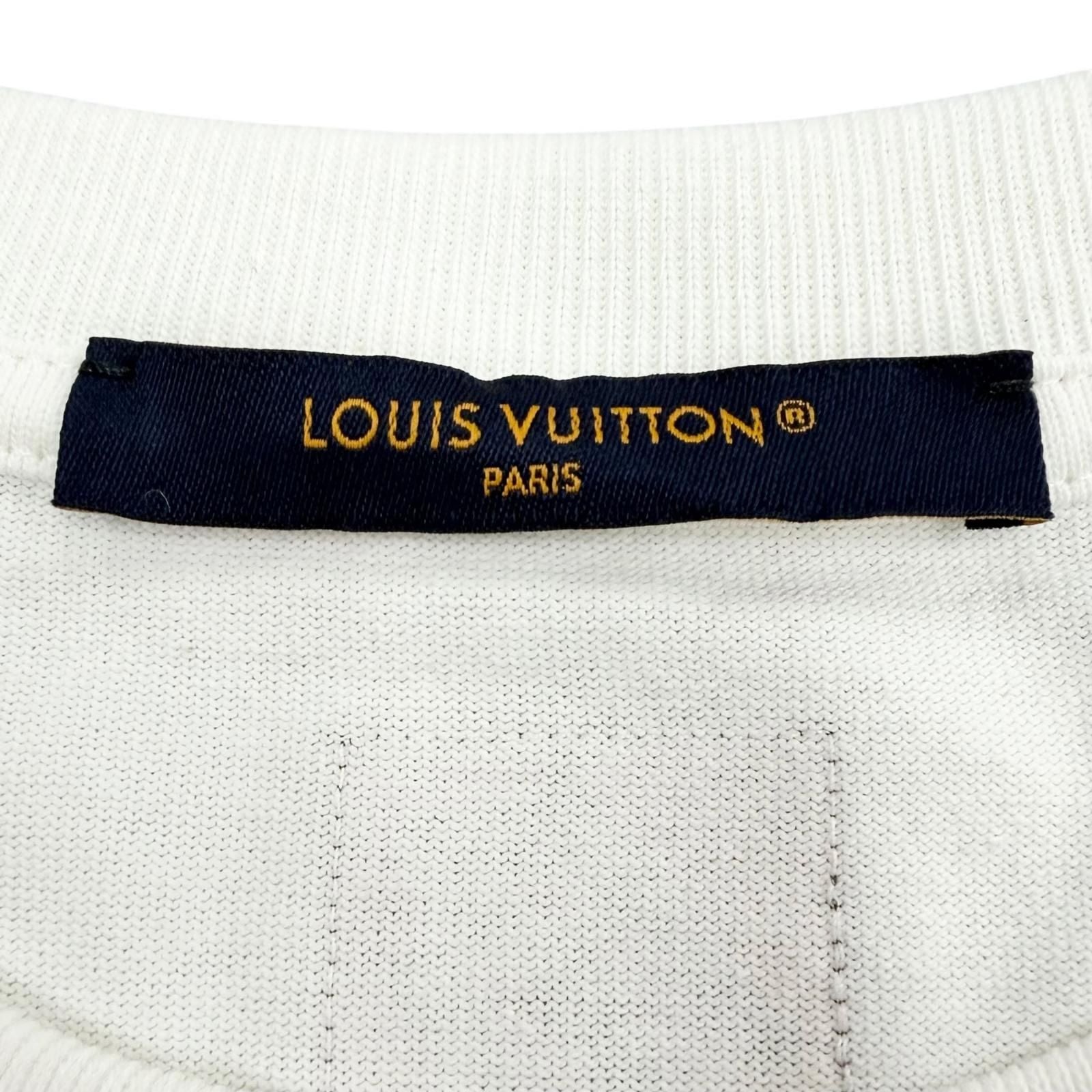Louis Vuitton Cotton 100% LV Lovers Beads Sequin Short Sleeve T-Shirt White XXL — view 6