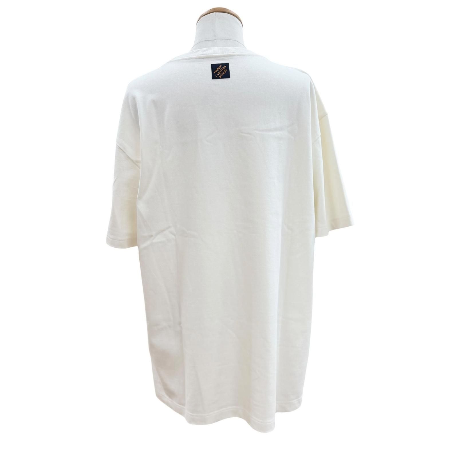 Louis Vuitton Cotton 100% LV Lovers Beads Sequin Short Sleeve T-Shirt White XXL — view 4