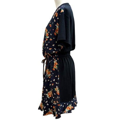 Louis Vuitton Cotton Silk Monogram Floral Pattern Contrast Dress — view 3