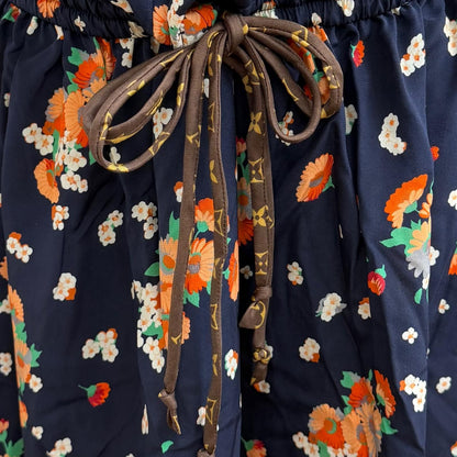 Louis Vuitton Cotton Silk Monogram Floral Pattern Contrast Dress — view 5