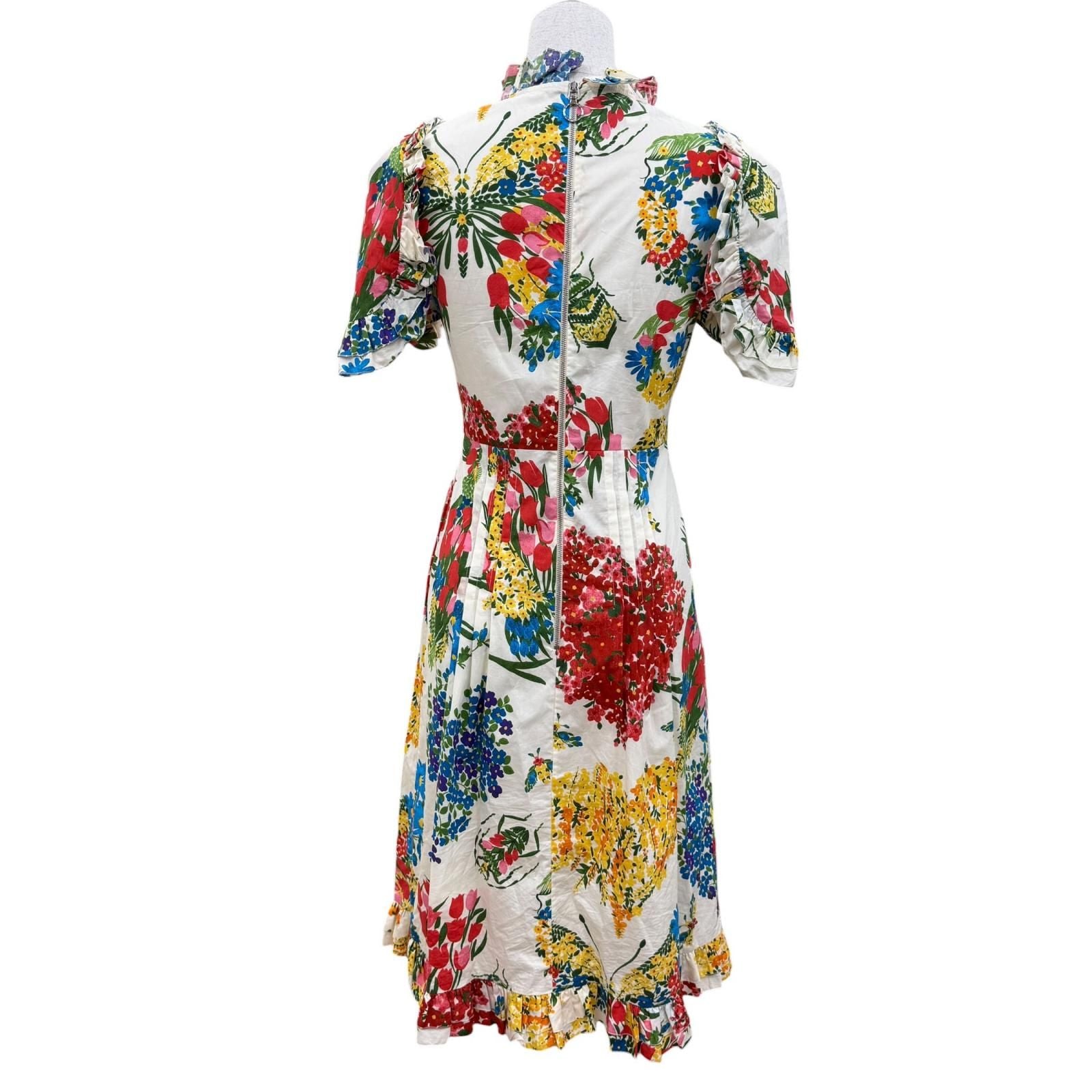 Gucci Cotton Interlocking Floral Dress — view 4