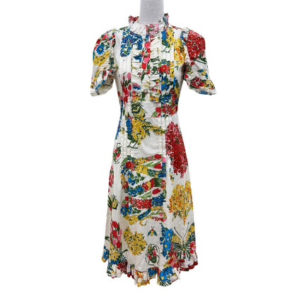 Gucci Cotton Interlocking Floral Dress