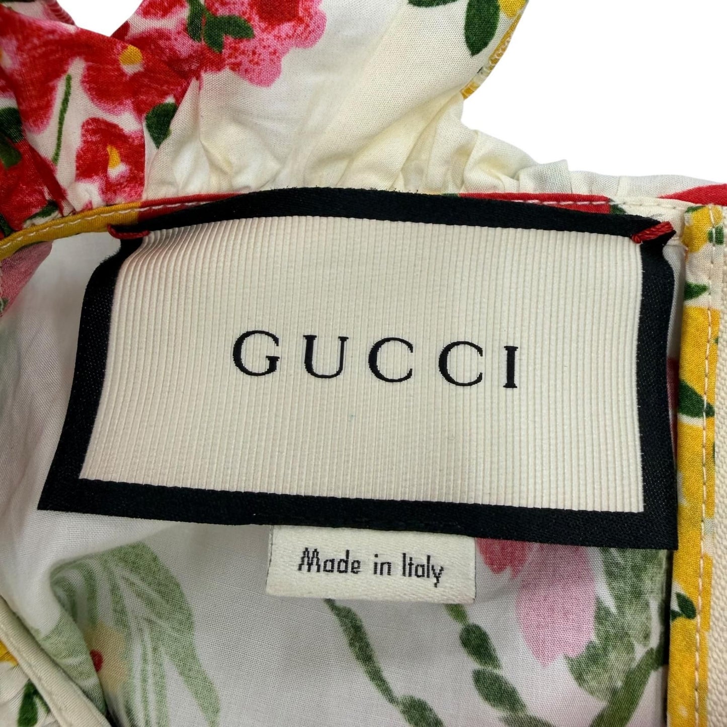 Gucci Cotton Interlocking Floral Dress — view 8