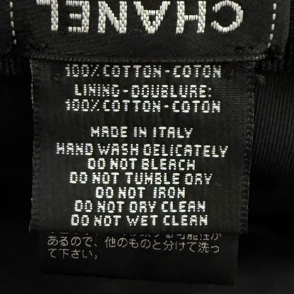 Chanel Cotton 100% Crusher Denim CC Logo — view 7