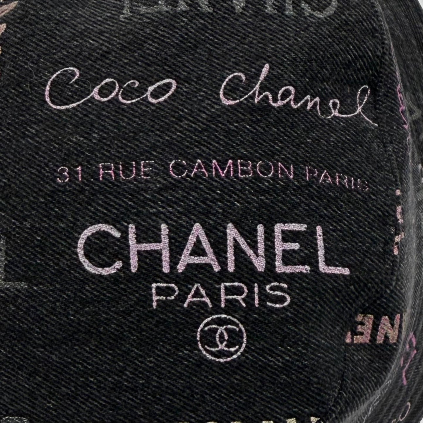 Chanel Cotton 100% Crusher Denim CC Logo — view 5