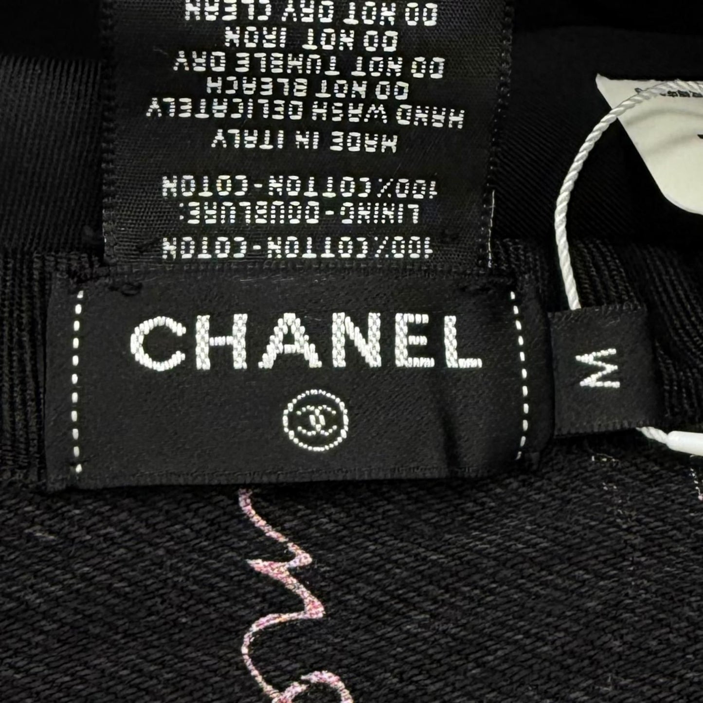 Chanel Cotton 100% Crusher Denim CC Logo — view 6