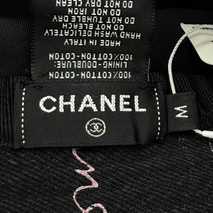 Chanel Cotton 100% Crusher Denim CC Logo — view 6