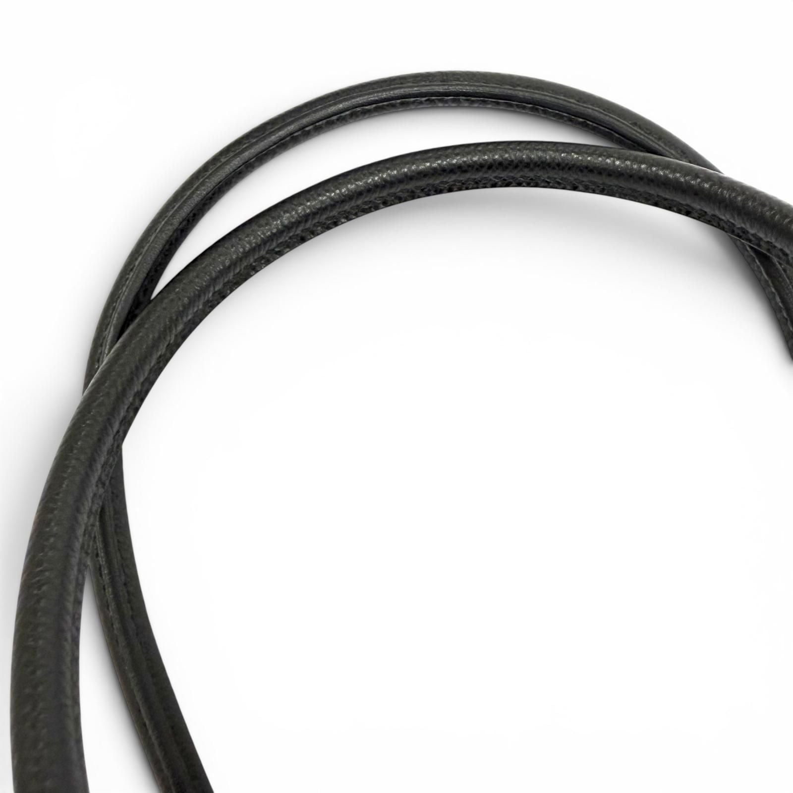Hermes Plume Mini 20 Black Veau Epsom Silver Logo Zip Handbag — view 7
