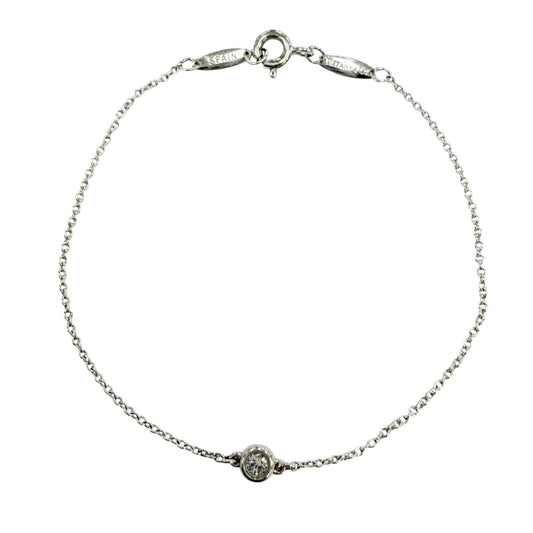 Tiffany & Co Elsa Peretti Diamond by the Yard Bracelet 925 Silver