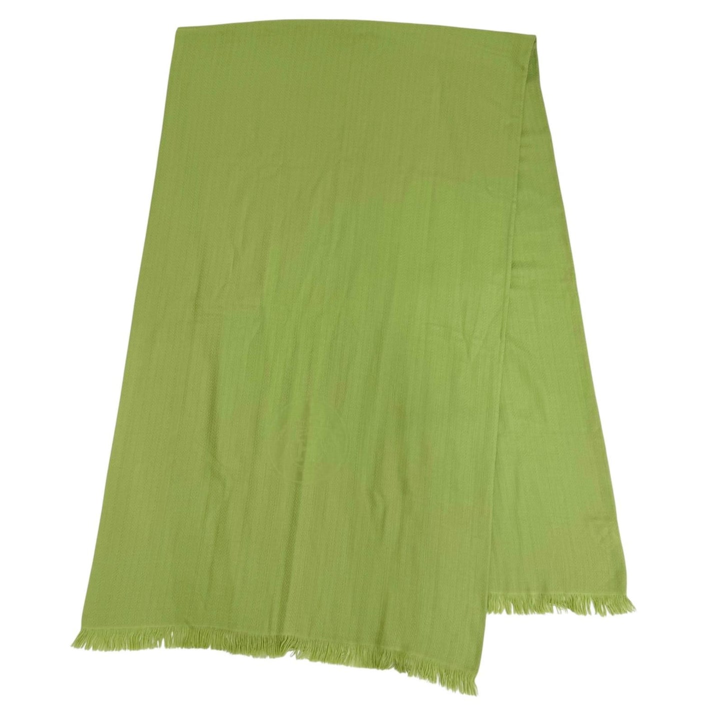 Hermes Exlibris Cashmere Silk Large Shawl Light Green Scarf — view 5