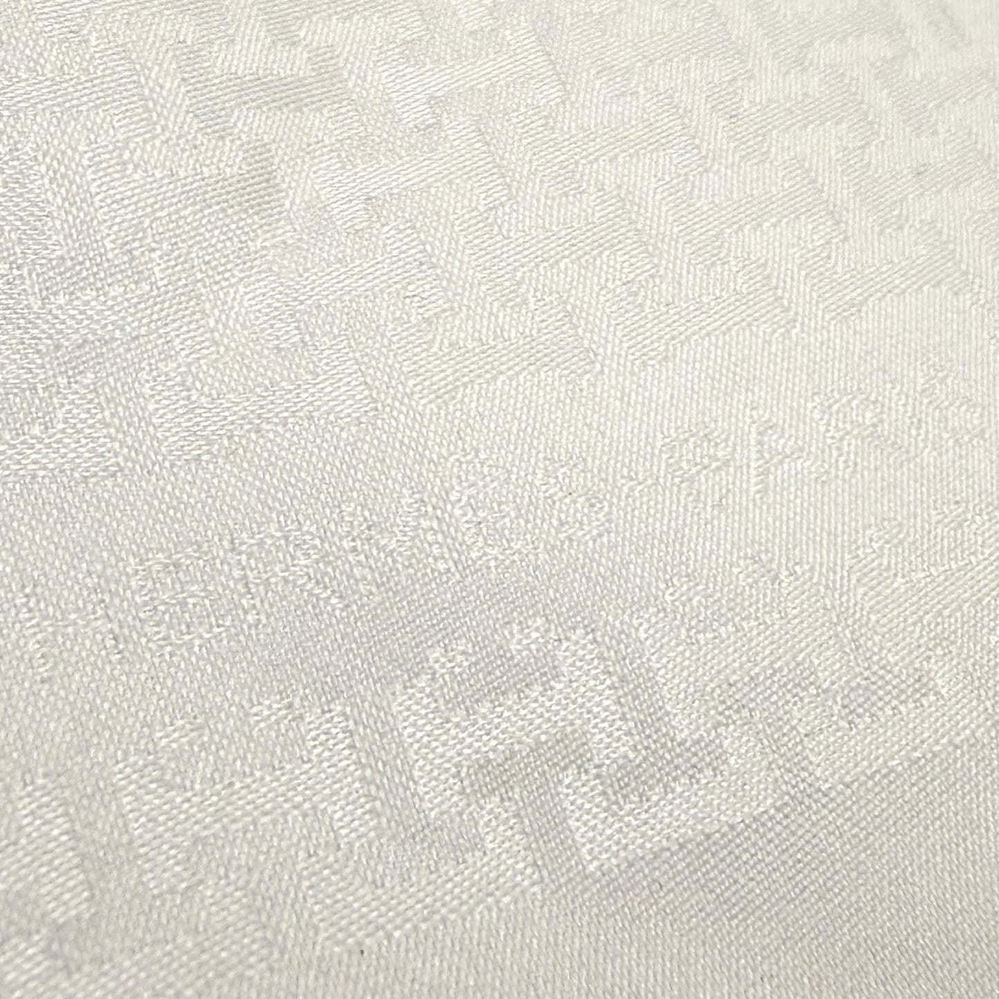Hermes Upside Down Silk 100% All Over Pattern Pocket Square Handkerchief White — view 4