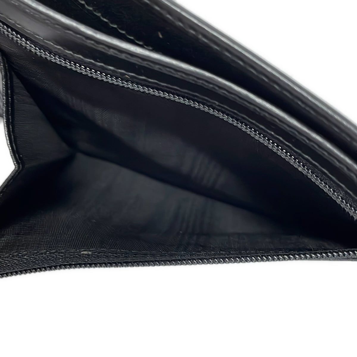 Gucci Wallet 030 Black Gold Leather — view 5