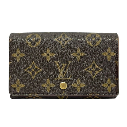 Louis Vuitton Bifold Wallet Monogram Porte Monet Viet Tresor L-shaped Zipper