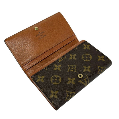 Louis Vuitton Bifold Wallet Monogram Porte Monet Viet Tresor L-shaped Zipper — view 3