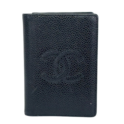 Chanel Card Case Black CC Logo