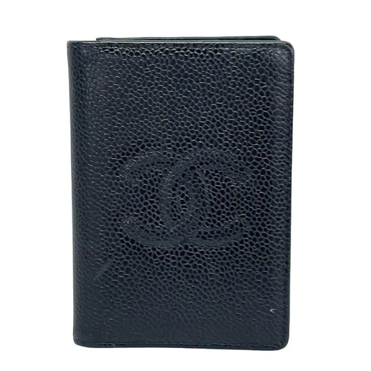 Chanel Card Case Black CC Logo
