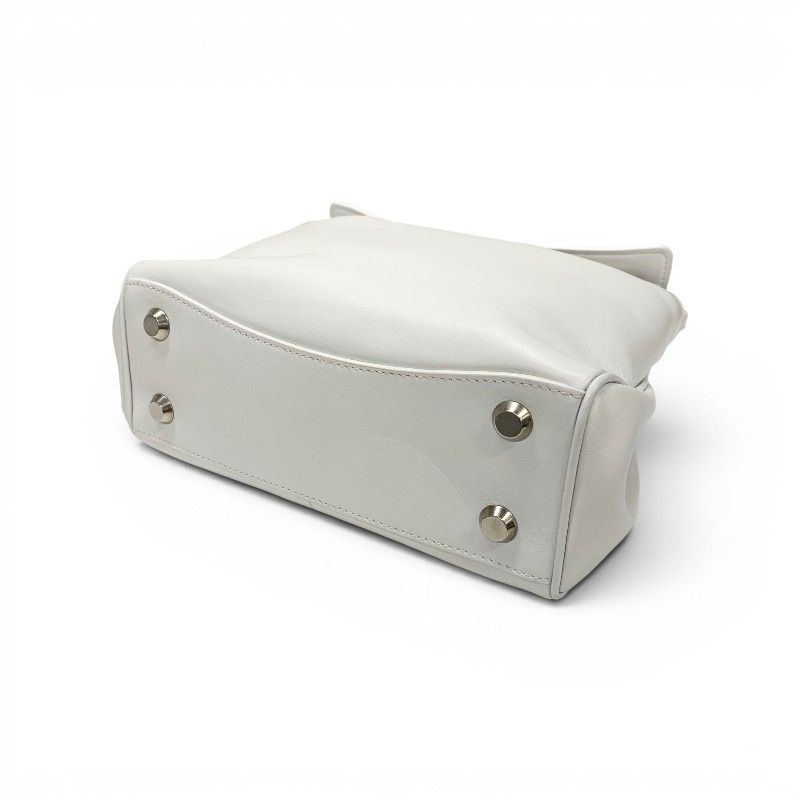 Balenciaga Rodeo Shoulder Bag Smooth Calfskin White Silver Mini Antique — view 4