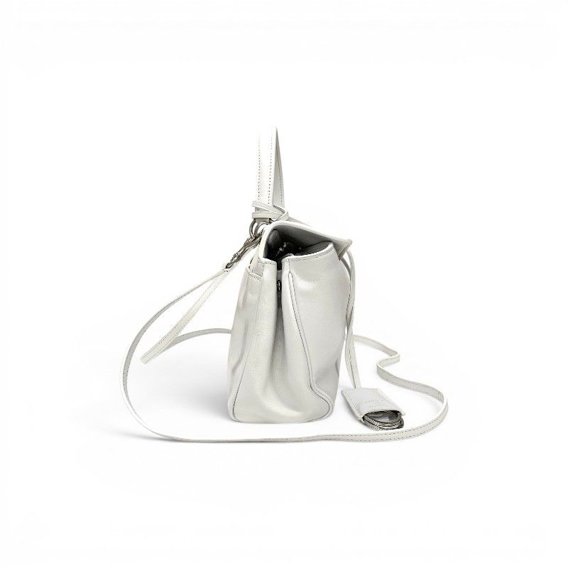 Balenciaga Rodeo Shoulder Bag Smooth Calfskin White Silver Mini Antique — view 2