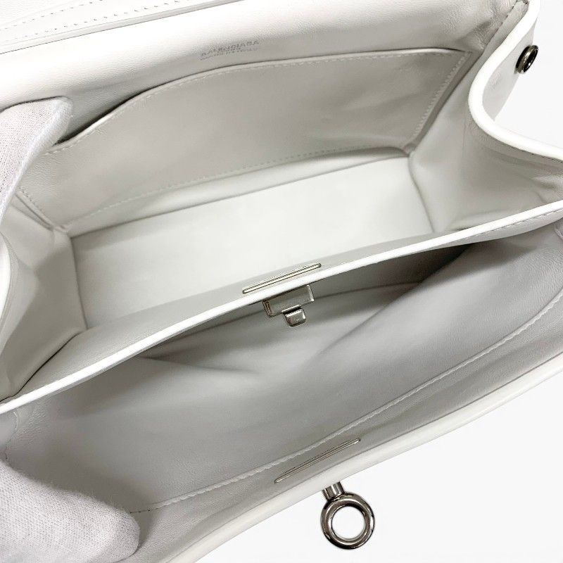 Balenciaga Rodeo Shoulder Bag Smooth Calfskin White Silver Mini Antique — view 7