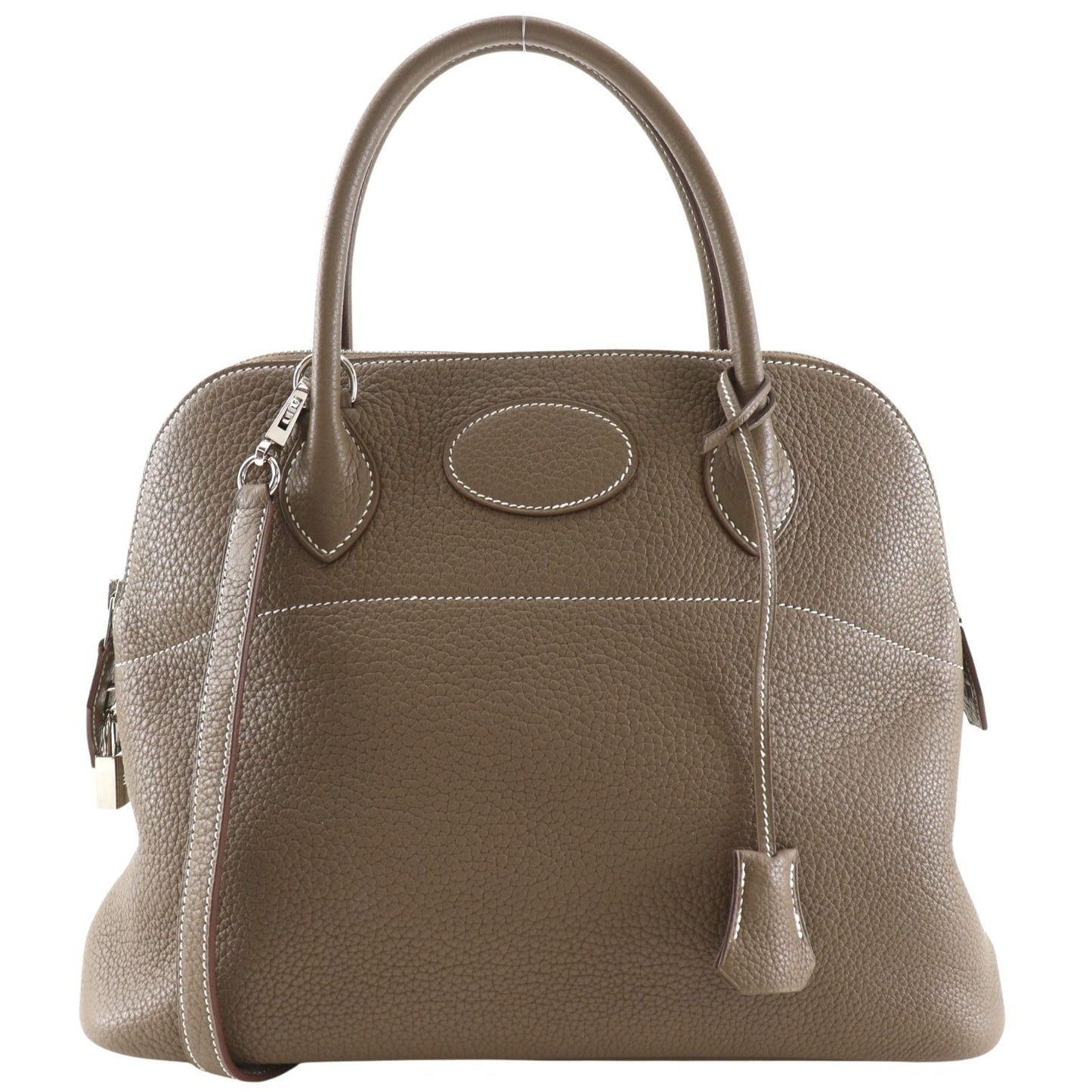 Hermes Bolide 31 2-Way Shoulder Taurillon Clemence Etoupe M Handbag