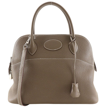 Hermes Bolide 31 2-Way Shoulder Taurillon Clemence Etoupe M Handbag