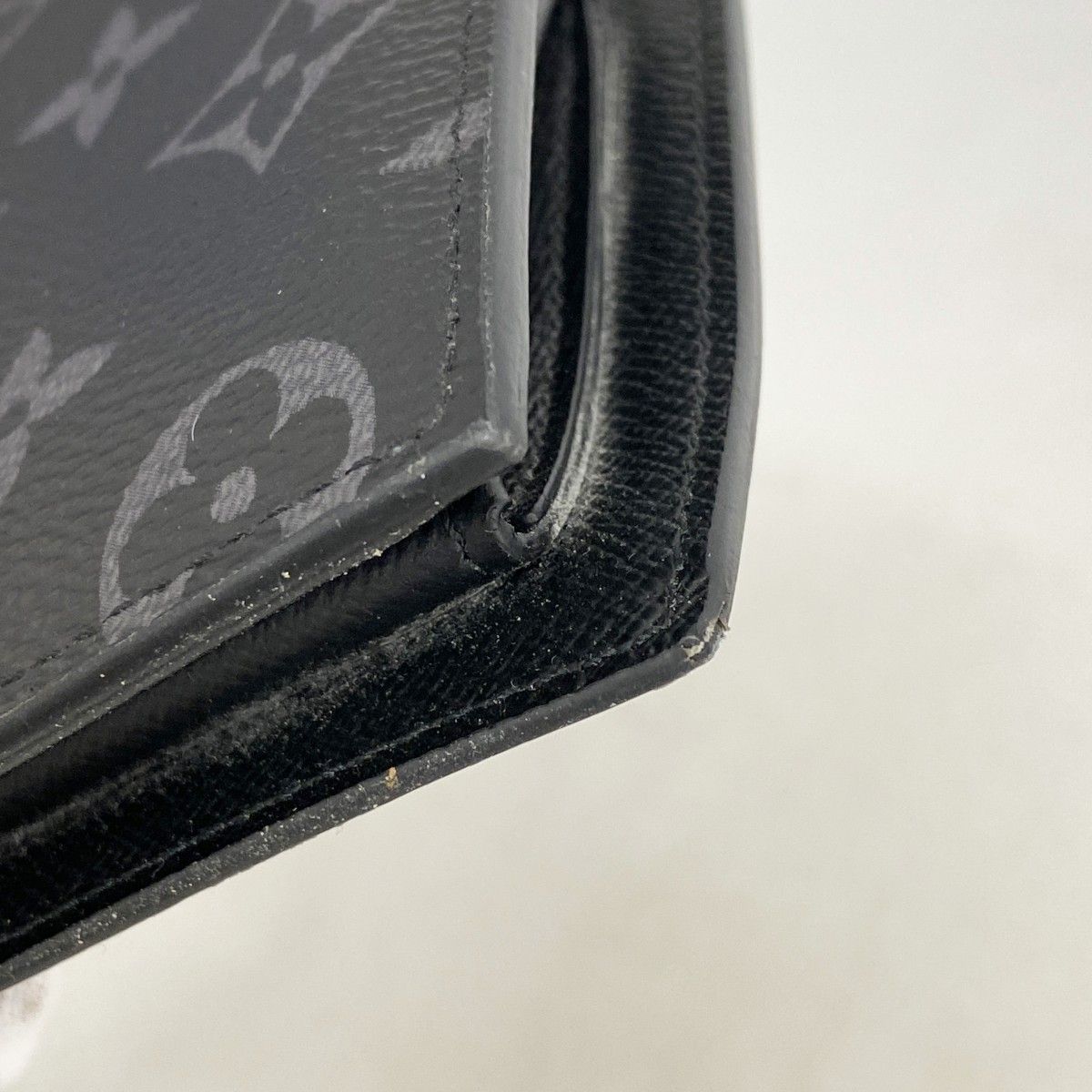 Louis Vuitton Wallet Monogram Eclipse Portefeuille Marco NM Black — view 5