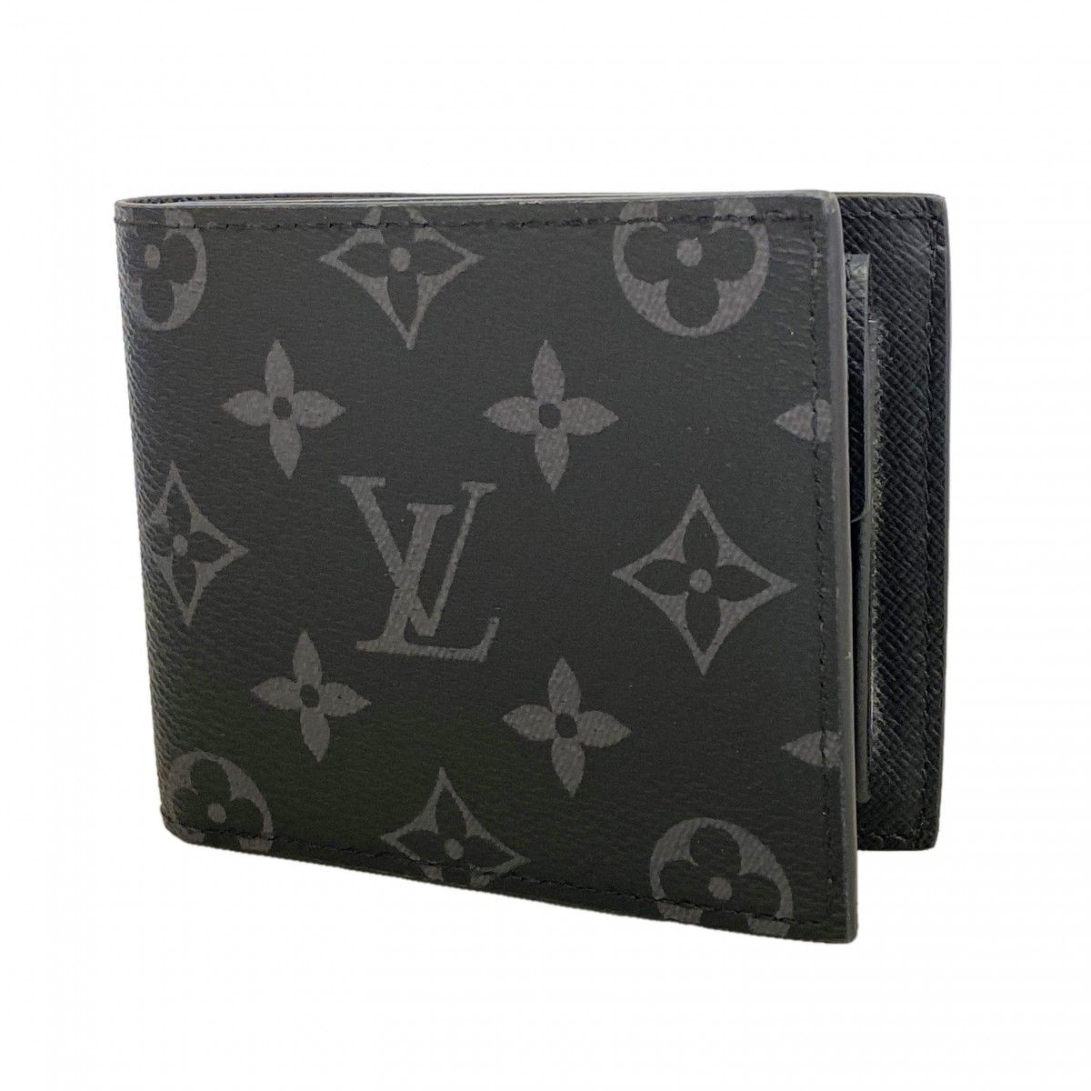 Louis Vuitton Wallet Monogram Eclipse Portefeuille Marco NM Black