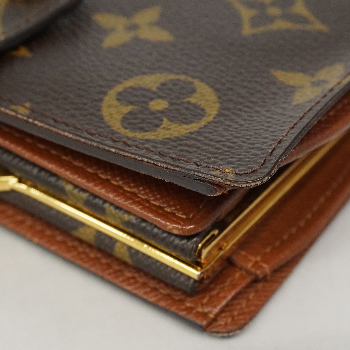 Louis Vuitton Wallet Monogram Porte-Monnaie Vier Viennois Brown — view 8