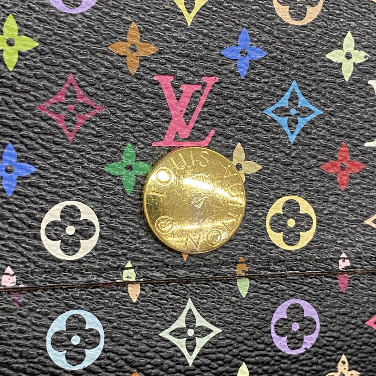 Louis Vuitton Wallet Monogram Multicolor Portefeuille Sarah Noir Grenade — view 8