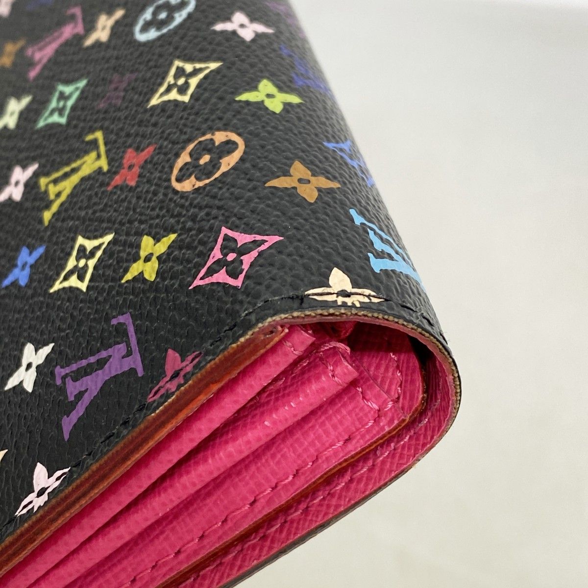Louis Vuitton Wallet Monogram Multicolor Portefeuille Sarah Noir Grenade — view 9