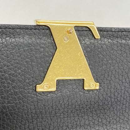 Louis Vuitton Wallet Taurillon Portefeuille Capucines Noir — view 8