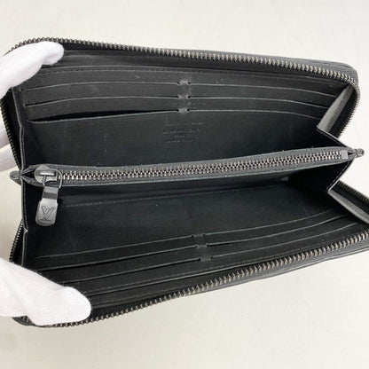 Louis Vuitton Wallet Monogram Shadow Zippy Horizontal Black — view 3