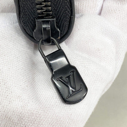Louis Vuitton Wallet Monogram Shadow Zippy Horizontal Black — view 6
