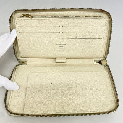 Louis Vuitton Wallet Damier Azur Zippy Organizer White — view 3