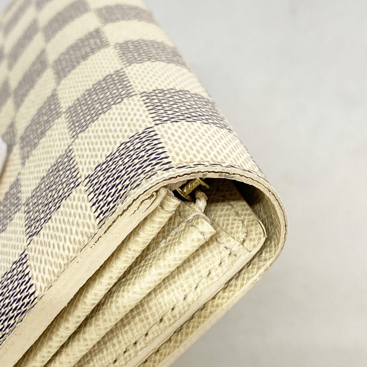 Louis Vuitton Wallet Damier Azur Portefeuille Sarah White — view 7