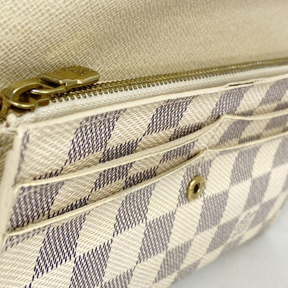 Louis Vuitton Wallet Damier Azur Portefeuille Sarah White — view 5