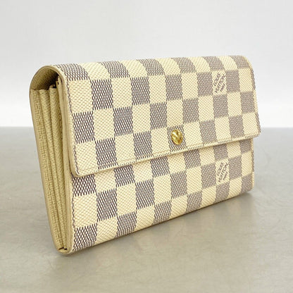 Louis Vuitton Wallet Damier Azur Portefeuille Sarah White — view 2