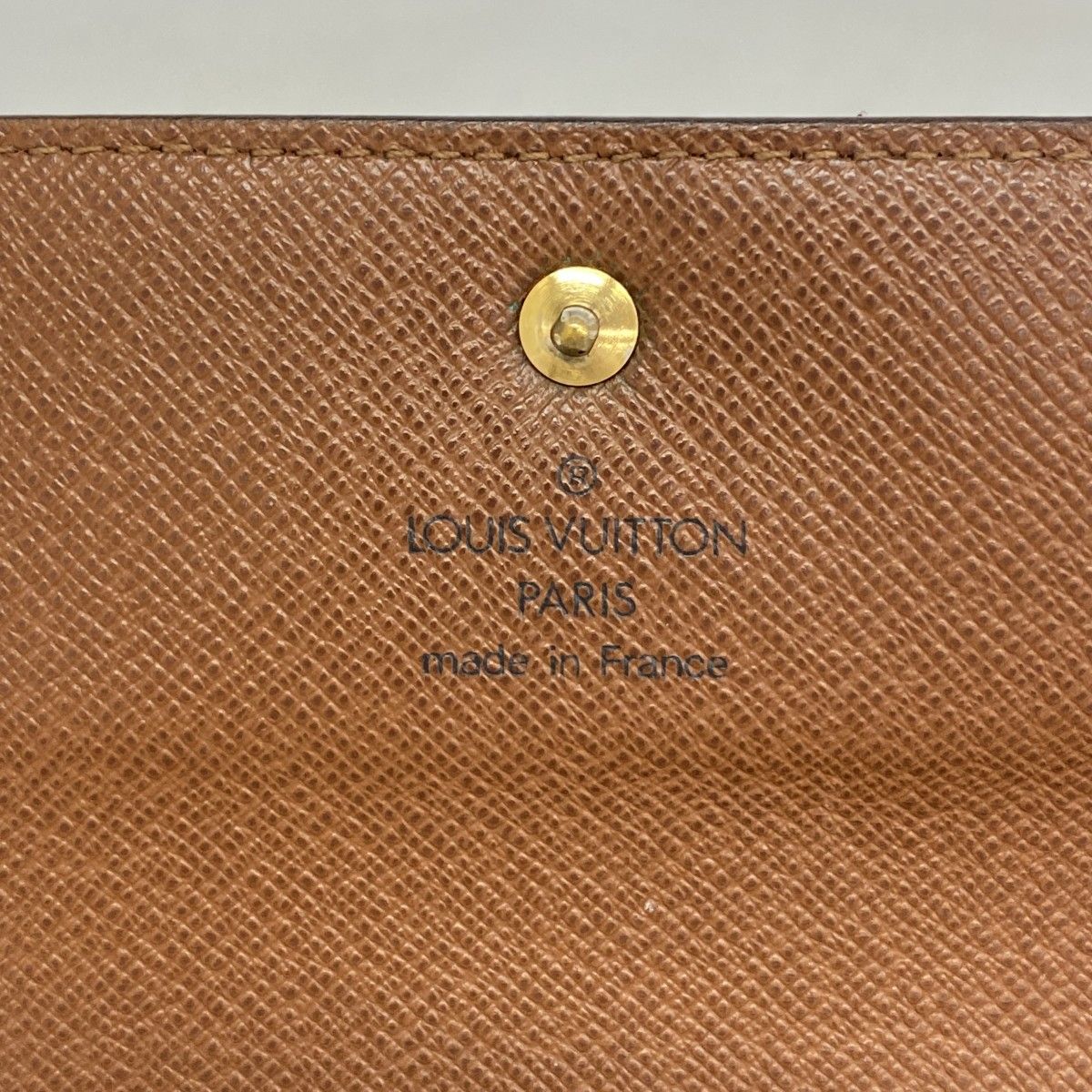 Louis Vuitton Trifold Wallet Monogram Porte Tresor Loue Tuy Papier Brown — view 4