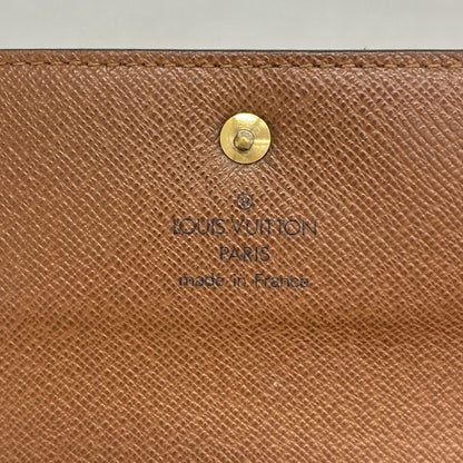 Louis Vuitton Trifold Wallet Monogram Porte Tresor Loue Tuy Papier Brown — view 4