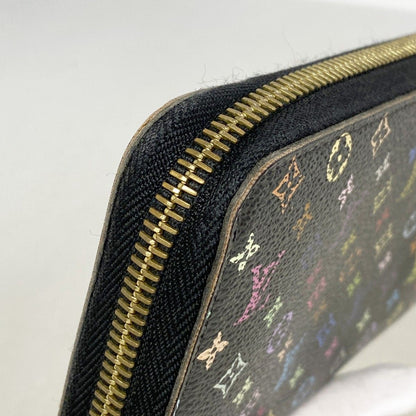 Louis Vuitton Wallet Monogram Multicolor Zippy Noir Grenade — view 6