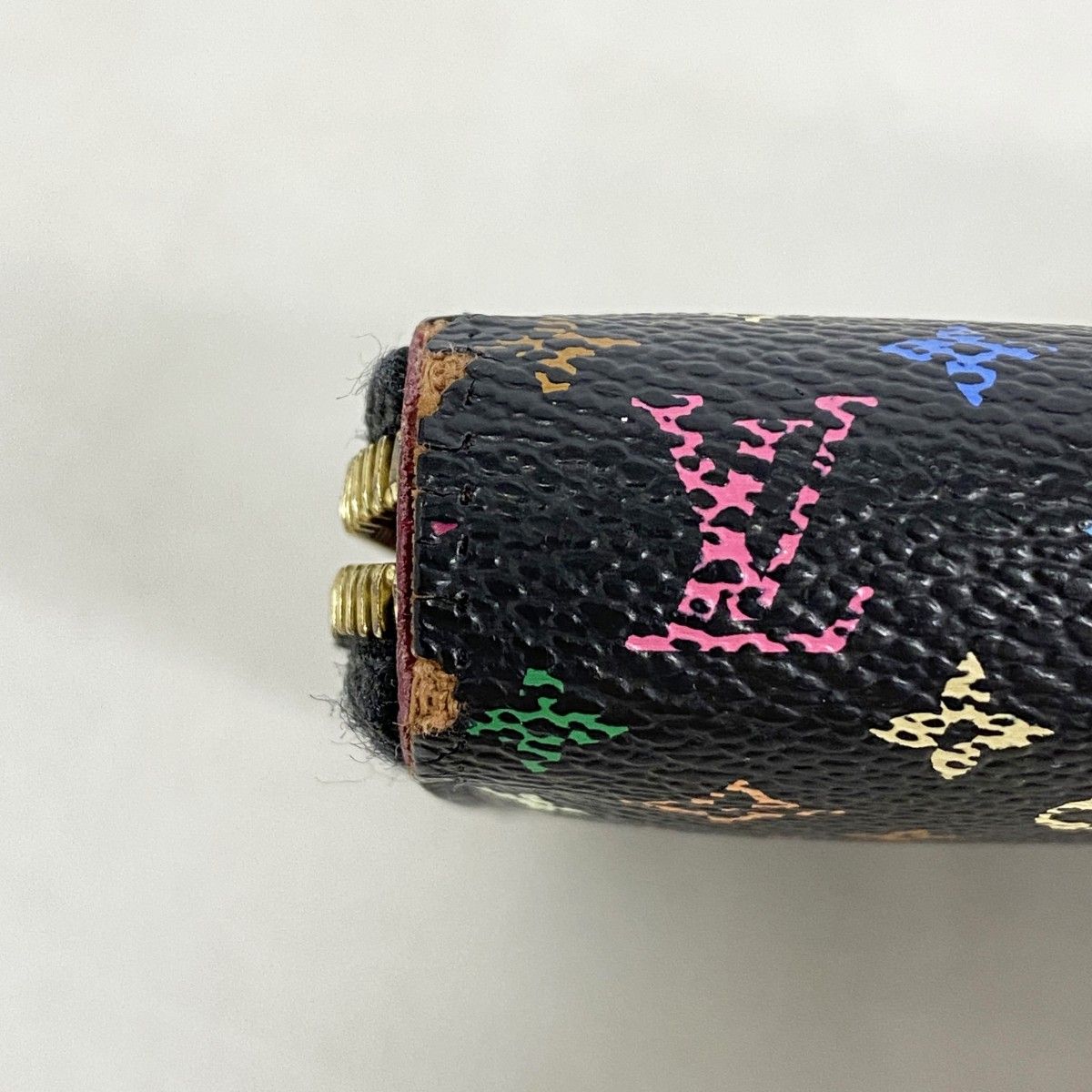 Louis Vuitton Wallet Monogram Multicolor Zippy Noir Grenade — view 7
