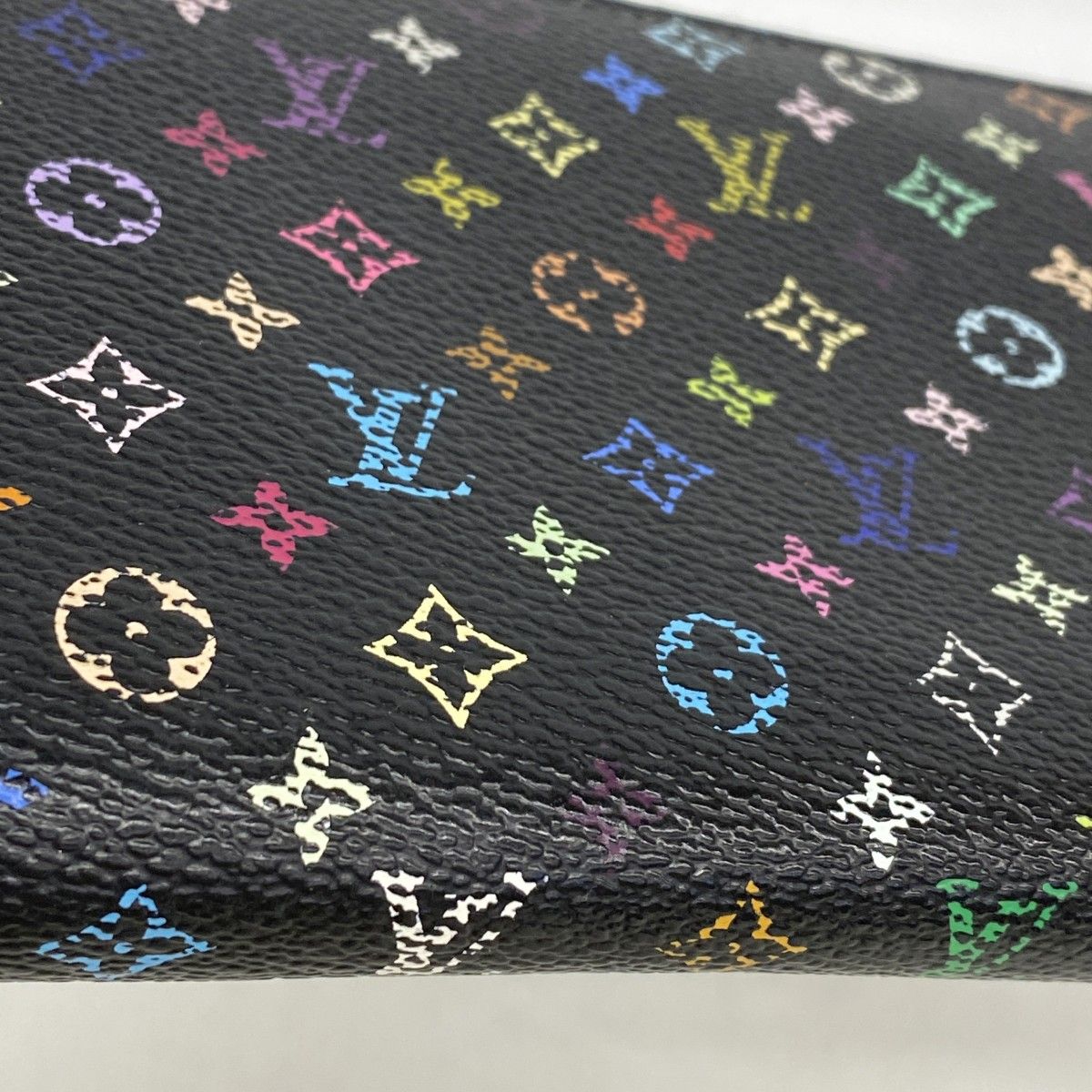 Louis Vuitton Wallet Monogram Multicolor Zippy Noir Grenade — view 8
