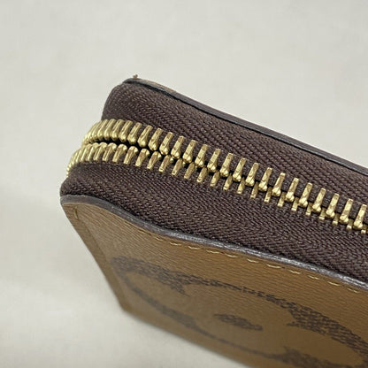 Louis Vuitton Wallet Monogram Giant Reverse Zippy Brown — view 6